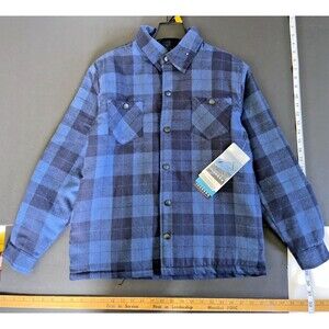 Iceburg Youth Boys Thermal Plaid Coat Jacket Large 16/18 Brand New Plaid Pockets